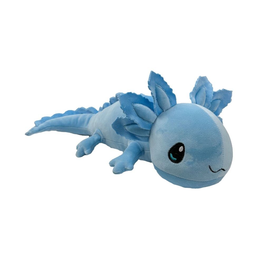Simulation Axolotl Plush Toy - 20 Inch Pink Stuffed Animal With Zippered Mini Axolotls