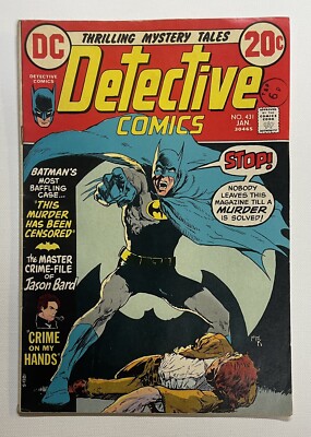 DETECTIVE COMICS #431. JAN 1973. DC. Sehr guter Zustand JASON BARD! DENNY O'NEIL! IRV NOVICK!