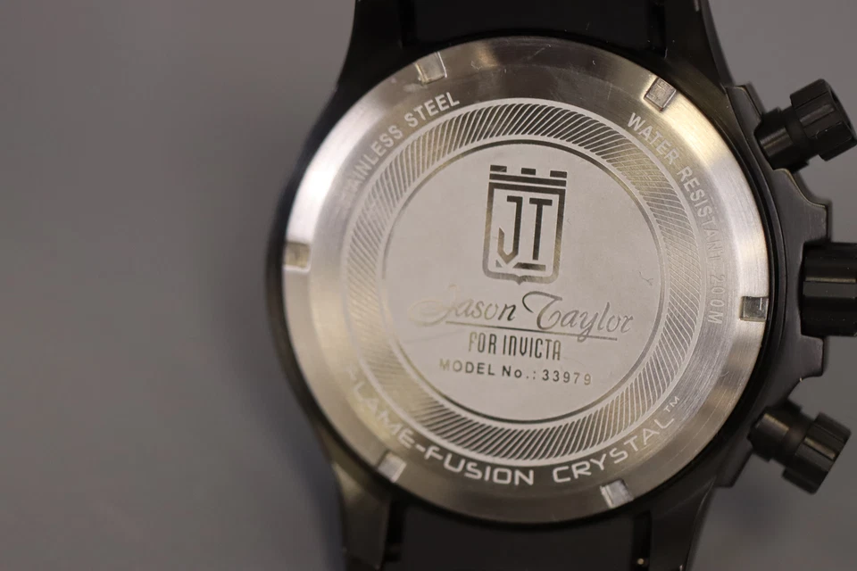 INVICTA J T мужчин 52 мм из нержавеющей стали черный циферблат VD35 кварца нужно аккумулятор - Изображение 4 из 4