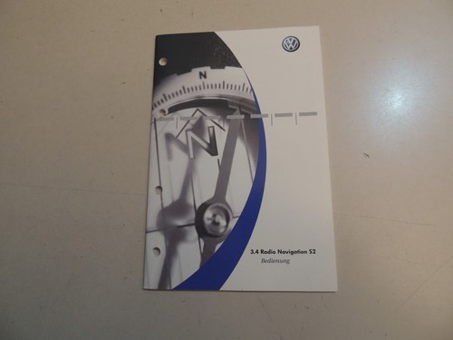 09.2002 VW Radio Navi gation S2  Bedienungs Betriebsanleitung Bordbuch
