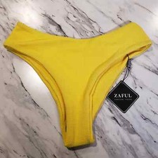 Zaful Yellow Bikini Bottoms Women's Size 6 