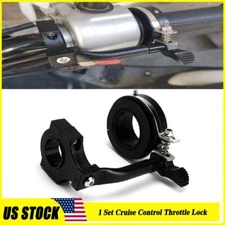 Motorcycle Black Throttle Lock Cruise Control Clamp Set For Honda for Kawasaki