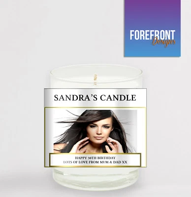 FOREFRONTDESIGNS Personalised Birthday Candle label/sticker, perfect wedding/gradutaion gift!!