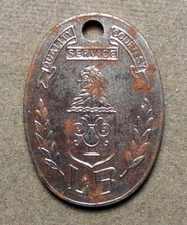 B792 Charge Coin: Philadelphia Pa., Lit Brothers, T&J PA 750 LITJ, Alper 750LKB,