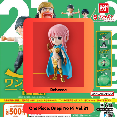 Set of All 6 - One Piece Onepi no Mi Vol. 21 Naval Battle Gashapon Zoro Usopp - Picture 7 of 8