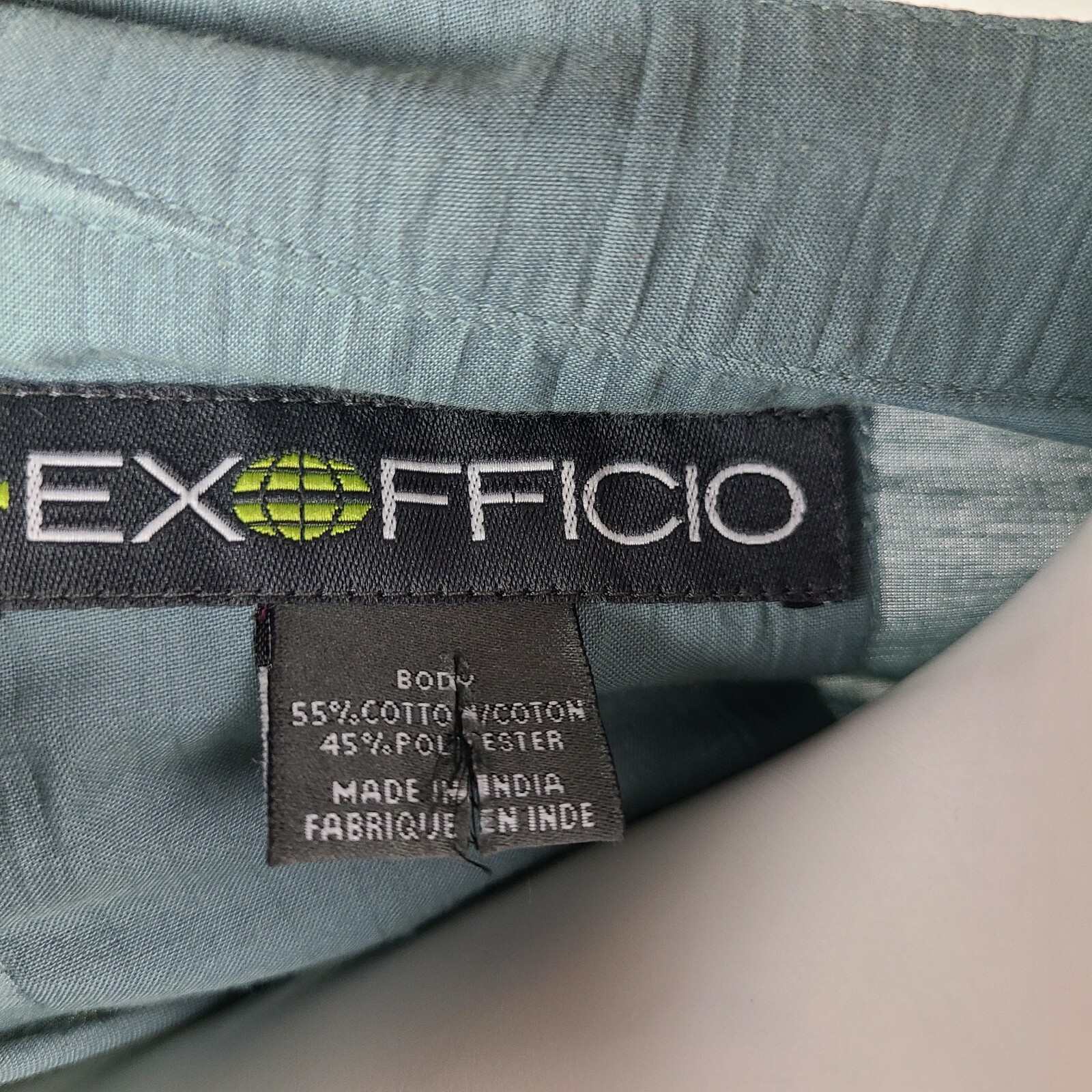 EXOFFICIO Solid All Blue Long Sleeve Button Down … - image 5