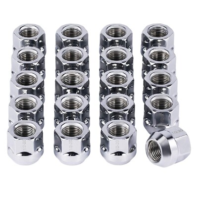 20-Piece 14x2.0 Open End Wheel Lug Nuts – Zinc Plated, Fits F150, Navigator, Expedition & More