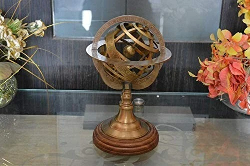 Antique Style Brass Armillary Sphere Astrolabe Nautical Marine New Designer Gift - Picture 1 of 4