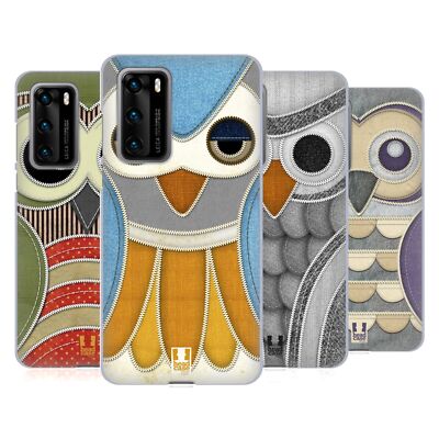 HEAD CASE DESIGNS OWL PATCHWORK SOFT GEL CASE FOR HUAWEI PHONES 4