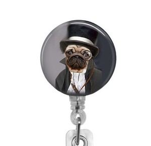 pug in a top hat