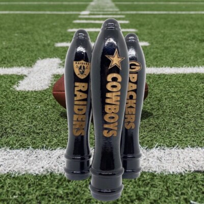 NFL Engraved Pub Style Beer Tap Handle All Teams Available Black