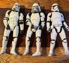 Star Wars Clone Trooper Storm Trooper Action Figure Lot of 3 Vintage 3.75"