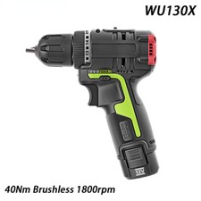 WU130X Cordless Drill 12V 40Nm Brushless Motor Professional Tool Hand Drill