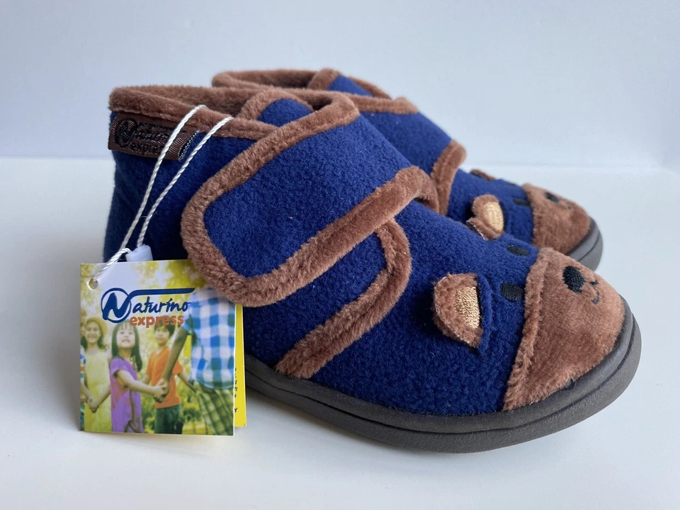 Naturino Express Teramo Bear 运动鞋 海军蓝 棕色 鞋 意大利 学步儿童 6 7 8 — 第 2/4 张图片