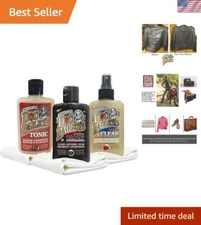 Luxury Leather Care Kit - Clean, Condition, and Waterproof All Types - 12 Fl Oz