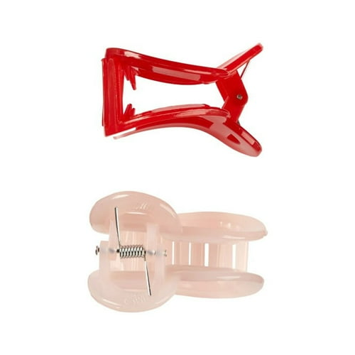 Scunci unzerbrechliche Herzkrallenclips, rot und rosa, 2 Stück - Bild 7 von 7