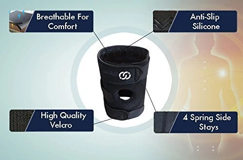 KNEE Compression Adjustable Brace Belcro Meniscus Tear ACL MCL Pain PROFESSIONAL - Image 4 of 4