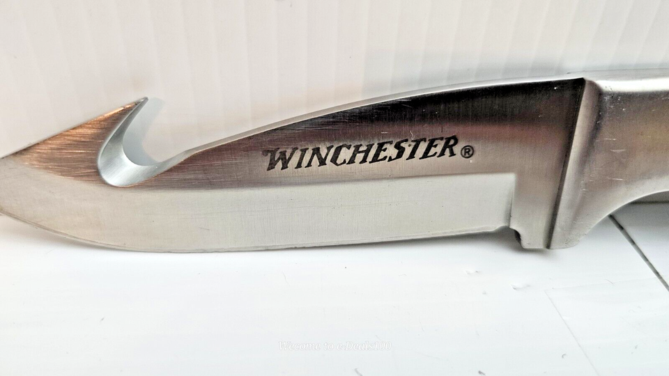 Vintage Winchester Hunting Knife With Gut Hook Skinning Knife 9 in eBay