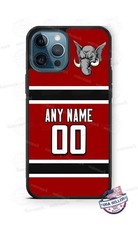 Personalized Elephant Mascot Football Jersey Phone Case for iPhone Game Day Gift