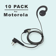 10x Swivel PTT Earpiece for Motorola RLN6423 HKLN4604 RDM2070D RMU2080 Mag BPR40