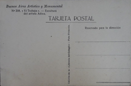Lot 3 Postcards Buenos Aires Argentina Artistic Sculptures at Parks Nice PC - Picture 6 of 7