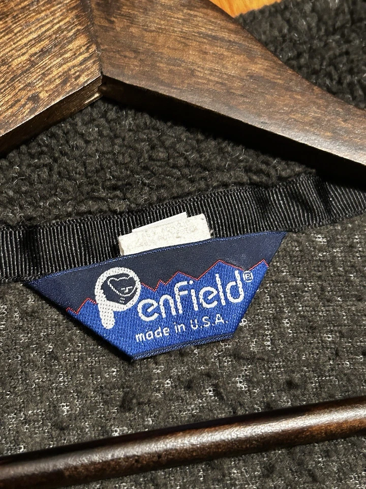 Sudadera Pullover Vintage Penfield 1/4 Cremallera L/S Grande Gris Pila Polar EE. UU. Foto 2 de 3