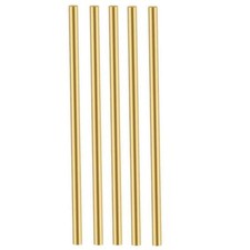 5 Pcs Brass Rod 12 Inch x 3/16 Inch, Metal Rods for Crafts, Knife Making Supplie