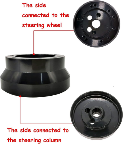 5 & 6 Loch Lenkradnabe Adapter Ersatz für GMC Truck Pickup (schwarz) - Bild 5 von 12