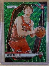2024-25 Panini Prizm - Matas Buzelis #252 Green Wave Prizm (RC)