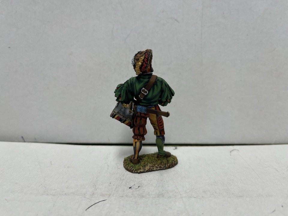 First Legion REN038 - Lansquenet Allemand Avec Hallebarde, Figurine 60mm Plomb Peint