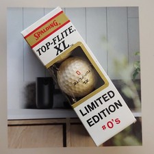 Vintage NOS Spalding Top-Flite Limited Edition 0's Sleeve of 3 Golf Balls USA