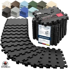 18 Sq Ft EVA Foam Mat Set - Waterproof Exercise Tiles for Home Fitness