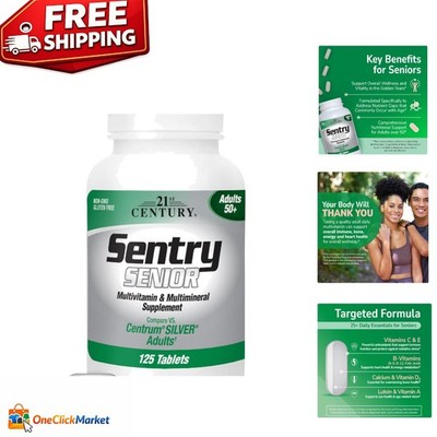Sentry Senior 125-Count Tablets - Essential Multivitamins for Vibrant Health