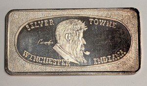 1973 1 oz .999 Silver Vintage Art Bar ~ Silver Towne Grandpa ~ Great Lakes Mint