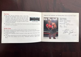 Mike Tyson's Punch-Out!! MANUAL ONLY Nintendo NES Oval Seal of Quality RARE MINT