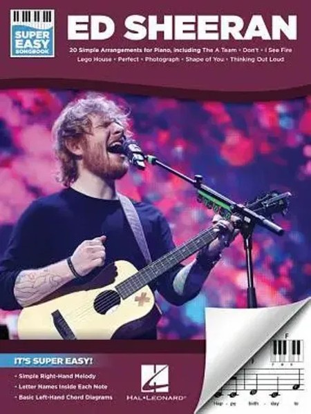 Ed Sheeran - Super Easy Songbook Piano Sheet Music Collection With 20 Songs...-image