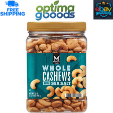 Member's Mark Roasted Whole Cashews with Sea Salt, 33 oz - Premium Snack.