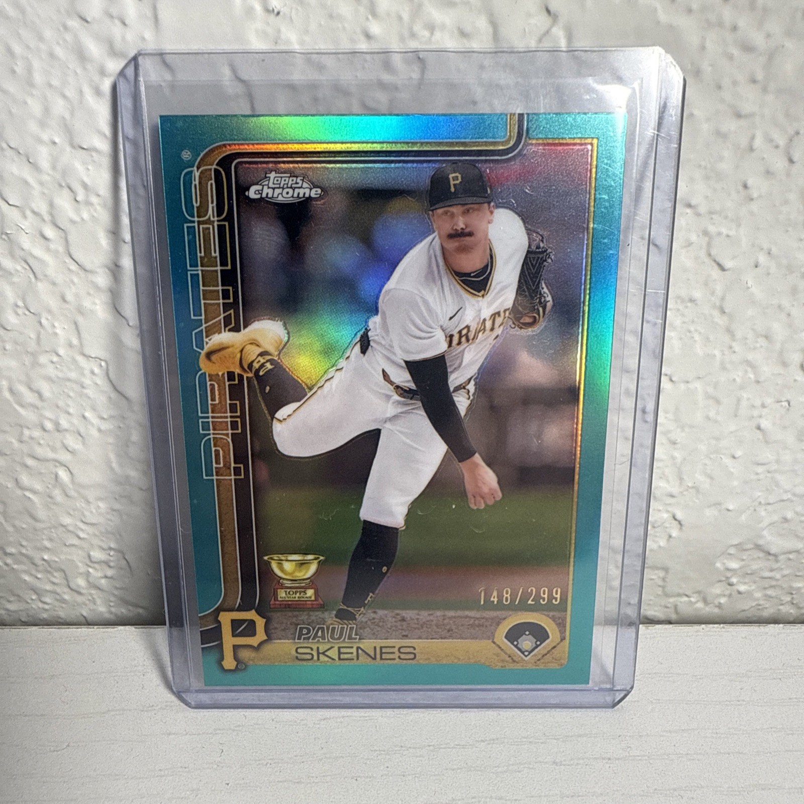 2025 Topps Chrome - Paul Skenes #300 Aqua Refractor /199