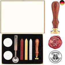 Harry Potter Stempel Siegelwachs Set, Hogwarts Magic School Wachssiegel Stempel