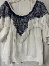 Vtg Country Western Square Dancing Costume By Fancy Fashions Top  Skirt Fringe