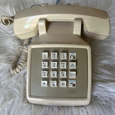 AT&T Model 2500 Beige Push Button Desk Telephone