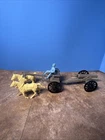 VINTAGE MARX BLUE & GRAY CIVIL WAR PLAYSET CAISSON & CANNON W/HORSES