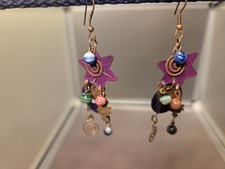 planets and stars celestial earrings planetary jewelry, zodiac earrings