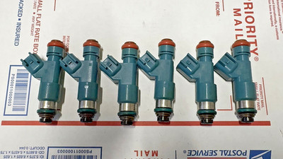 2007-2014 VOLVO XC60, XC70, XC90 3.2L Set Of 6 Fuel Injectors 6G9N-AB GENUINE