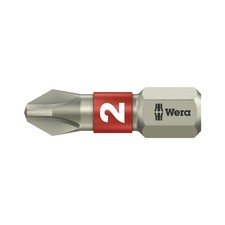 WERA Bit-Einsatz Edelstahl 3851/1TS 1/4"sechskant PH 2/25 mm Phillips