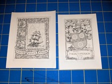 2 Ex libris  By Leslie Victor Smith (Artist) ...
