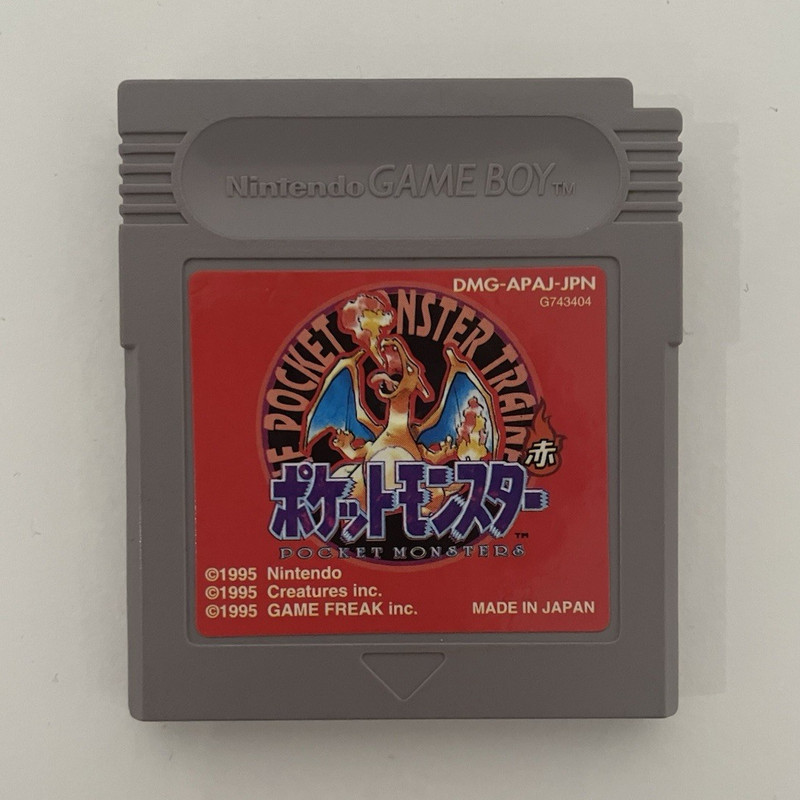 Nintendo Game Boy Pokémon Red Japanese