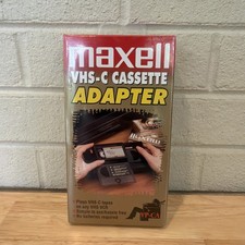 Maxell VHS Video Cassette Adapter for VHS-C Videotapes For VCR New Sealed