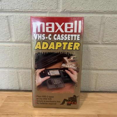 Maxell VHS Video Cassette Adapter for VHS-C Videotapes For VCR New Sealed