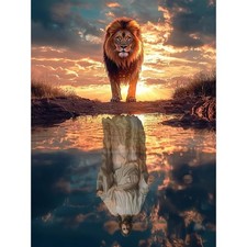 Jesus Lion Paint By Numbers Kit For Adults Beginners DIY Oil Painting Art Set